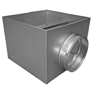 Plenum Ø125mm | H185mm | voor plafondrooster SD-B / SD-C 300